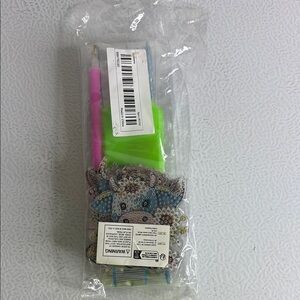 DIY Diamond Painting Kit Cow Keychain - NEW